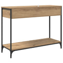 vidaXL Konzolasztal fiókkal Artisan tölgy 100 x 34,5 x 75 cm Faanyag