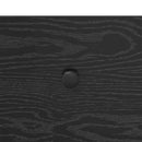 vidaXL Konzolasztal fiókkal Fekete tölgy 100 x 34,5 x 75 cm Faanyag