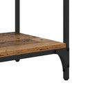 vidaXL Konzolasztal fiókkal Öreg fa 75 x 34,5 x 75 cm Faanyag