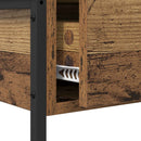 vidaXL Konzolasztal fiókkal Öreg fa 75 x 34,5 x 75 cm Faanyag