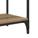 vidaXL Konzolasztal fiókkal Artisan tölgy 75 x 34,5 x 75 cm Faanyag
