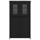 vidaXL Magasfiú Fekete tölgy 62 x 32 x 106,5 cm Faanyag