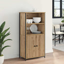 vidaXL Magasfiú Artisan tölgy 62 x 36 x 121,5 cm Faanyag