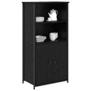 vidaXL Magasfiú Fekete tölgy 62 x 36 x 121,5 cm Faanyag