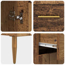 vidaXL Széf fiókkal Öreg fa 69,5 x 34 x 90 cm Faanyag