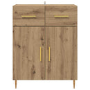 vidaXL Széf fiókkal Artisan tölgy 69,5 x 34 x 90 cm Faanyag