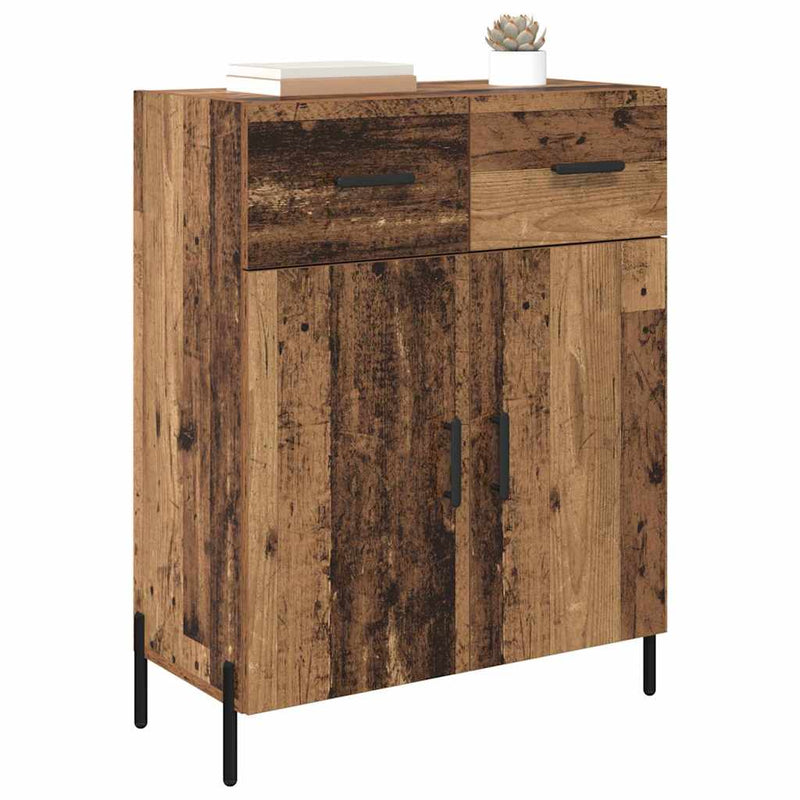 vidaXL Széf fiókkal Öreg fa 69,5 x 34 x 90 cm Faanyag