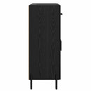 vidaXL Széf fiókkal Fekete tölgy 69,5 x 34 x 90 cm Faanyag