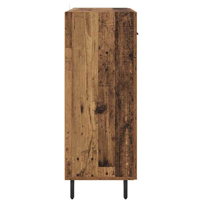 vidaXL Széf fiókkal Öreg fa 69,5 x 34 x 90 cm Faanyag