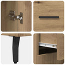 vidaXL Széf fiókkal Artisan tölgy 69,5 x 34 x 90 cm Faanyag