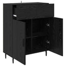 vidaXL Széf fiókkal Fekete tölgy 69,5 x 34 x 90 cm Faanyag