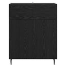 vidaXL Széf fiókkal Fekete tölgy 69,5 x 34 x 90 cm Faanyag