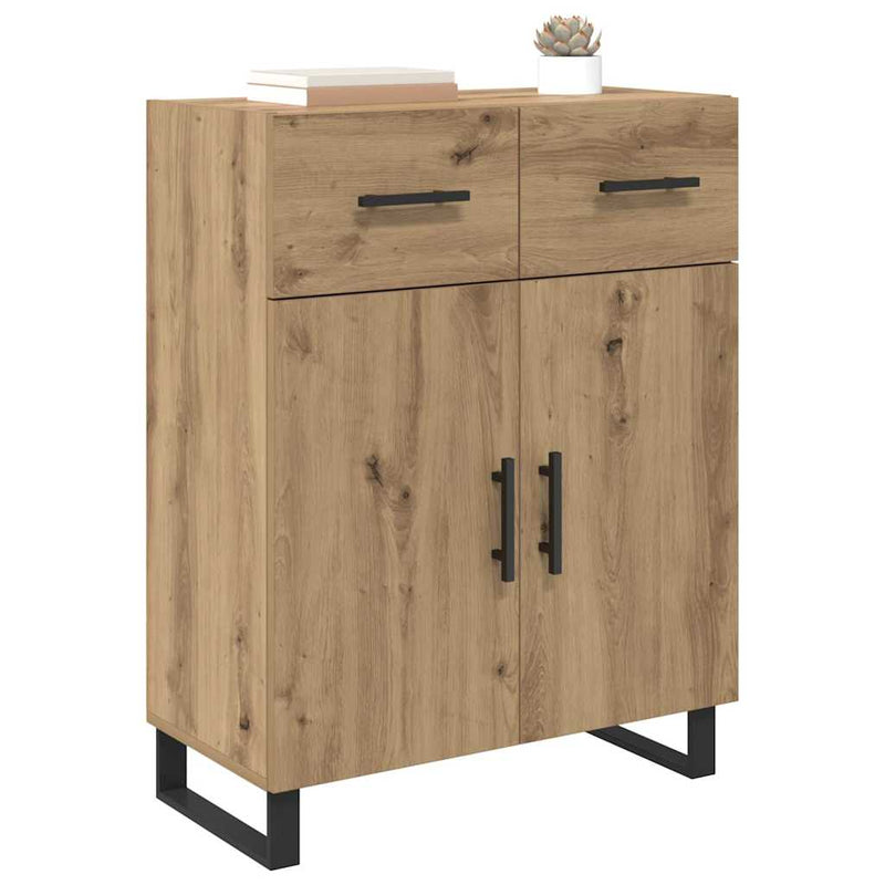 vidaXL Széf fiókkal Artisan tölgy 69,5 x 34 x 90 cm Faanyag