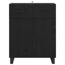 vidaXL Széf fiókkal Fekete tölgy 69,5 x 34 x 90 cm Faanyag