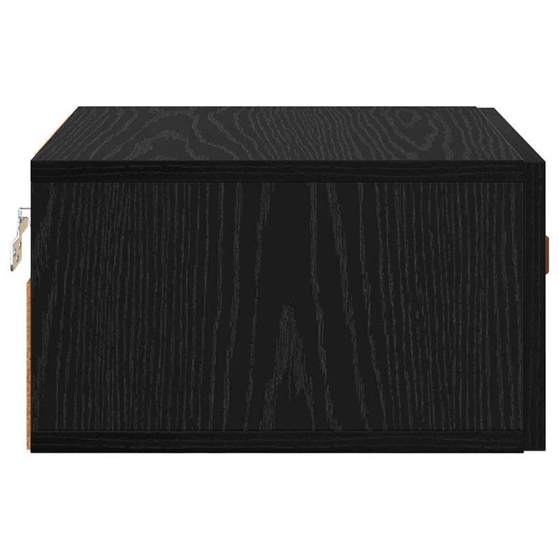 vidaXL Fali éjjeli szekrény Fekete tölgy 35 x 35 x 20 cm Faanyag
