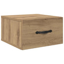 vidaXL Éjjeliszekrény fiókkal kézműves tölgy 35 x 35 x 20 cm Faanyag