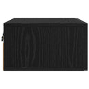 vidaXL Éjjeliszekrény fiókkal Musta tammi 35 x 35 x 20 cm Faanyag