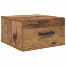 vidaXL Éjjeliszekrény fiókkal Régi fa 35 x 35 x 20 cm Faanyag