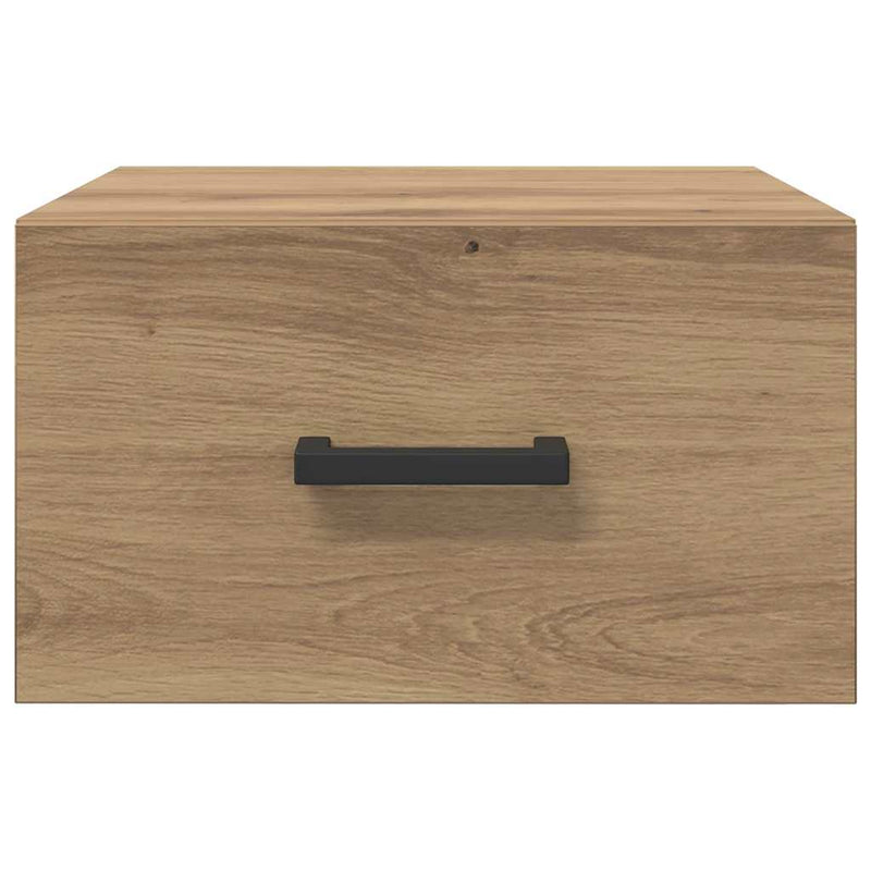 vidaXL Éjjeliszekrény fiókkal kézműves tölgy 35 x 35 x 20 cm Faanyag