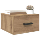 vidaXL Éjjeliszekrény fiókkal kézműves tölgy 35 x 35 x 20 cm Faanyag