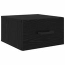 vidaXL Éjjeliszekrény fiókkal Musta tammi 35 x 35 x 20 cm Faanyag