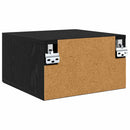 vidaXL Éjjeliszekrény fiókkal Musta tammi 35 x 35 x 20 cm Faanyag