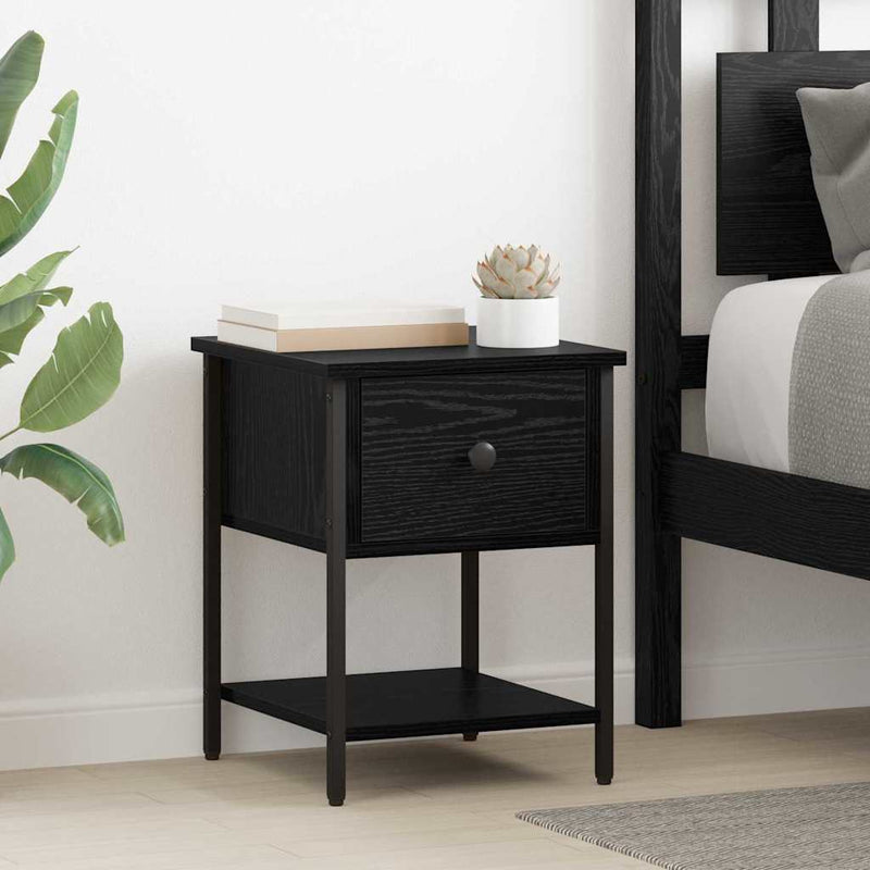 vidaXL Éjjeliszekrény 2 pcs Régi fa 35 x 35 x 20 cm Faanyag