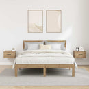 vidaXL Éjjeliszekrény 2 pcs kézműves tölgy 35 x 35 x 20 cm Faanyag