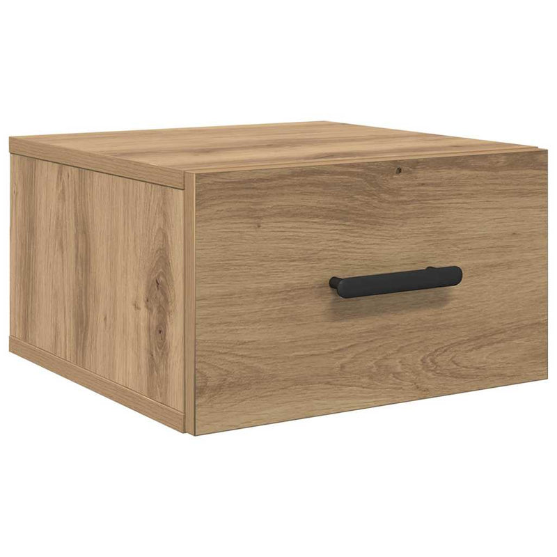 vidaXL Éjjeliszekrény 2 pcs kézműves tölgy 35 x 35 x 20 cm Faanyag