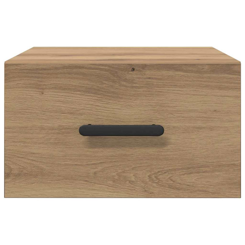 vidaXL Éjjeliszekrény 2 pcs kézműves tölgy 35 x 35 x 20 cm Faanyag