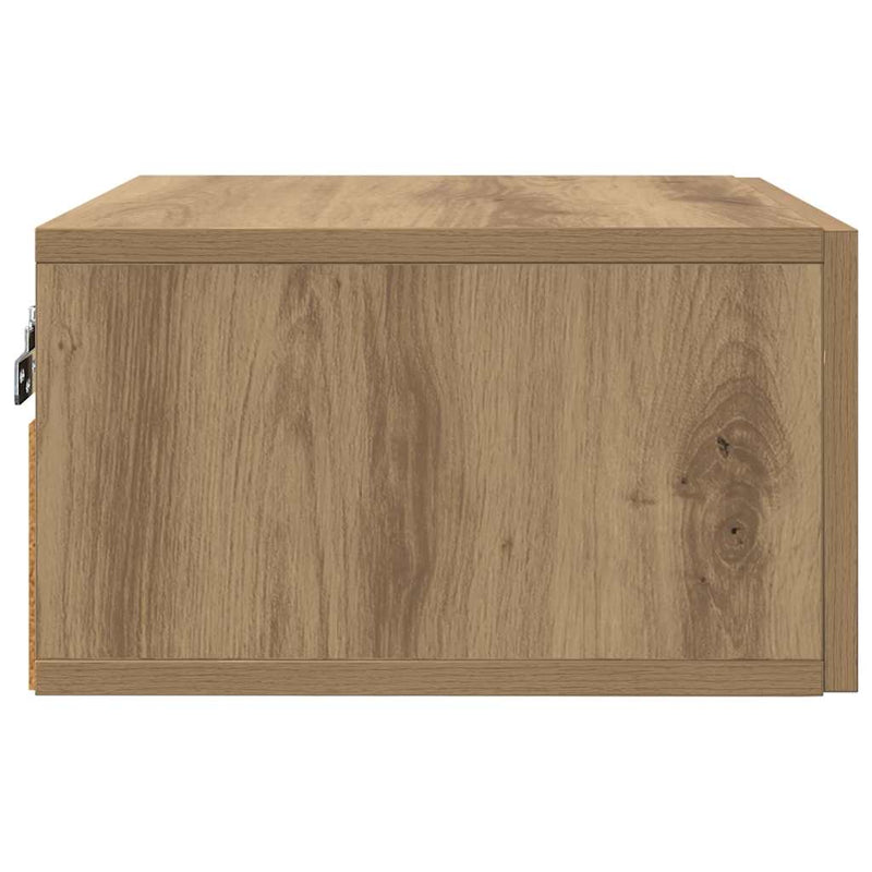 vidaXL Éjjeliszekrény 2 pcs kézműves tölgy 35 x 35 x 20 cm Faanyag