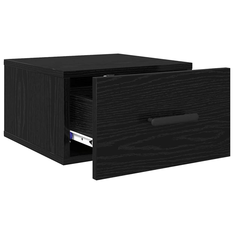 vidaXL Éjjeliszekrény 2 pcs Musta tammi 35 x 35 x 20 cm Faanyag