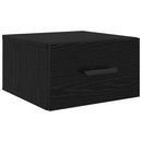 vidaXL Éjjeliszekrény 2 pcs Fekete tölgy 35 x 35 x 20 cm Faanyag