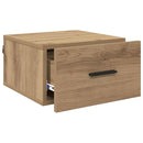 vidaXL Éjjeliszekrény fiókkal kézműves tölgy 35 x 35 x 20 cm Faanyag