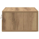 vidaXL Éjjeliszekrény fiókkal kézműves tölgy 35 x 35 x 20 cm Faanyag
