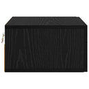 vidaXL Éjjeliszekrény fiókkal Musta tammi 35 x 35 x 20 cm Faanyag