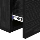 vidaXL Éjjeliszekrény 2 pcs Musta tammi 35 x 35 x 20 cm Faanyag