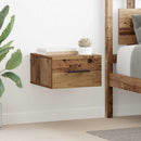 vidaXL Éjjeliszekrény Falra szerelhető Régi fa 35 x 35 x 20 cm Faanyag