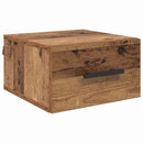 vidaXL Éjjeliszekrény Falra szerelhető Régi fa 35 x 35 x 20 cm Faanyag
