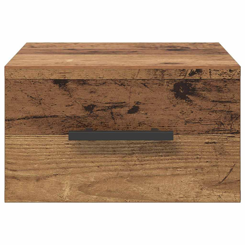 vidaXL Éjjeliszekrény Falra szerelhető Régi fa 35 x 35 x 20 cm Faanyag