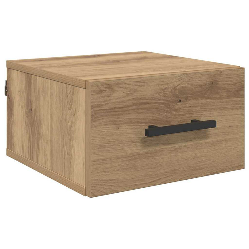 vidaXL Éjjeliszekrény kézműves tölgy 35 x 35 x 20 cm Faanyag