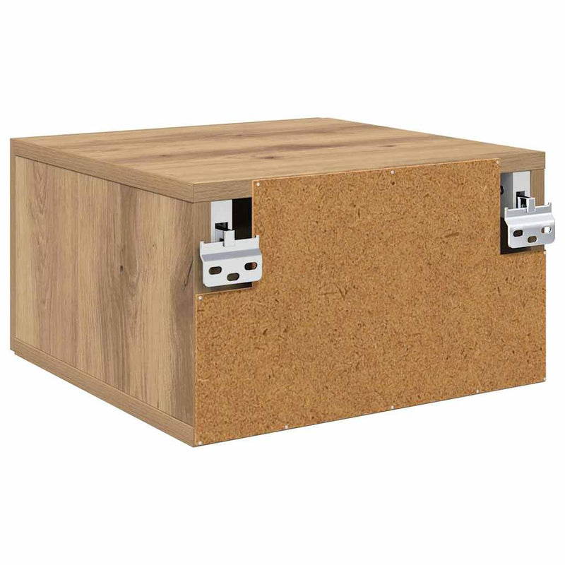 vidaXL Éjjeliszekrény kézműves tölgy 35 x 35 x 20 cm Faanyag