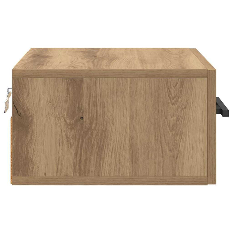 vidaXL Éjjeliszekrény kézműves tölgy 35 x 35 x 20 cm Faanyag