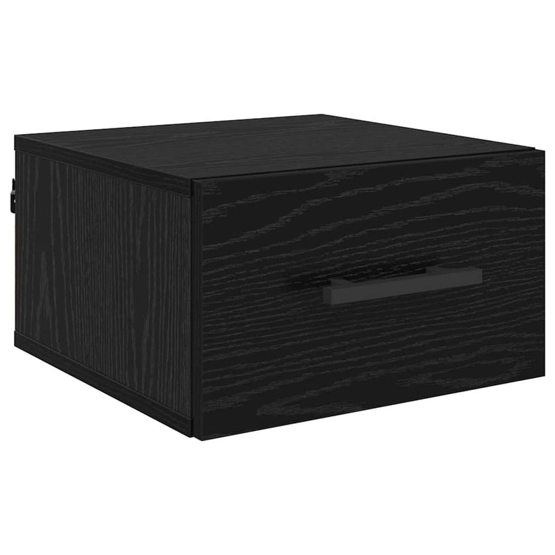 vidaXL Éjjeliszekrény Musta tammi 35 x 35 x 20 cm Faanyag