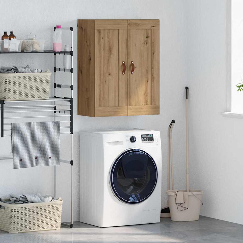 vidaXL Fali szekrény Artisan tölgy 69,5 x 34 x 90 cm Faanyag