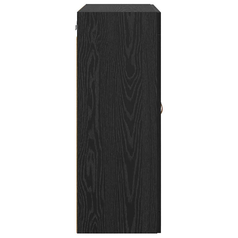 vidaXL Fali szekrény Fekete tölgy 69,5 x 34 x 90 cm Faanyag