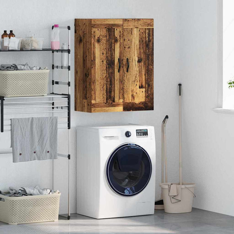 vidaXL Fali szekrény Öreg fa 69,5 x 34 x 90 cm Faanyag