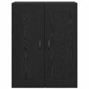 vidaXL Fali szekrény Fekete tölgy 69,5 x 34 x 90 cm Faanyag