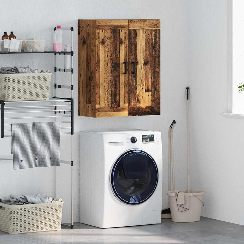 vidaXL Fali szekrény Öreg fa 69,5 x 34 x 90 cm Faanyag