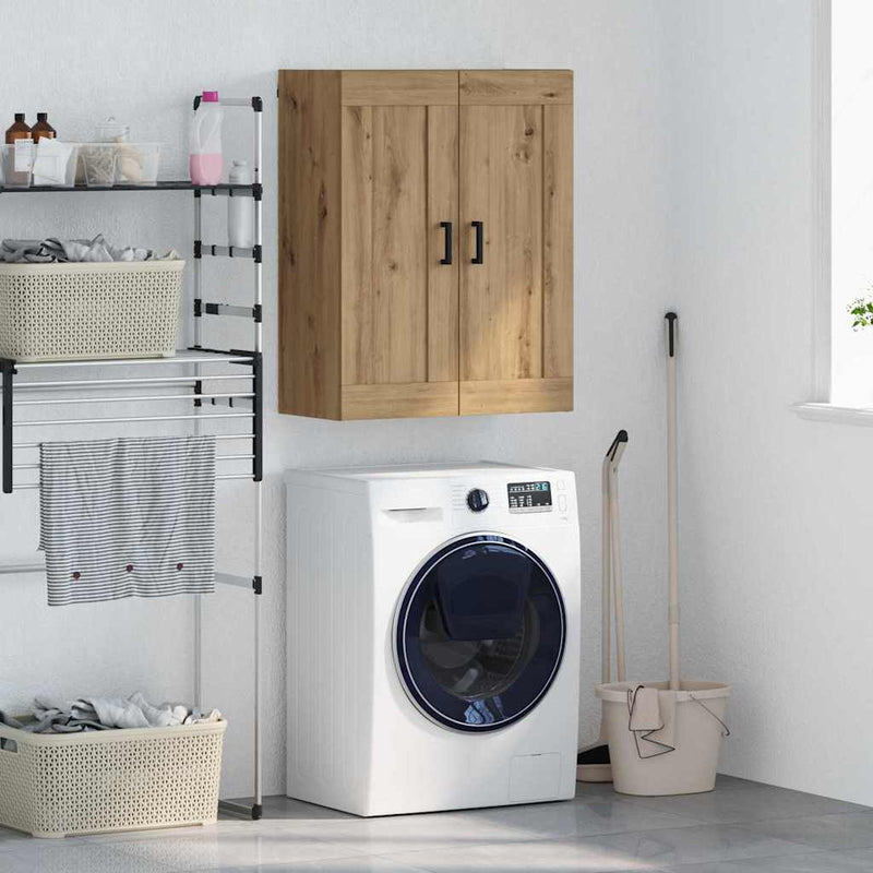 vidaXL Fali szekrény Artisan tölgy 69,5 x 34 x 90 cm Faanyag